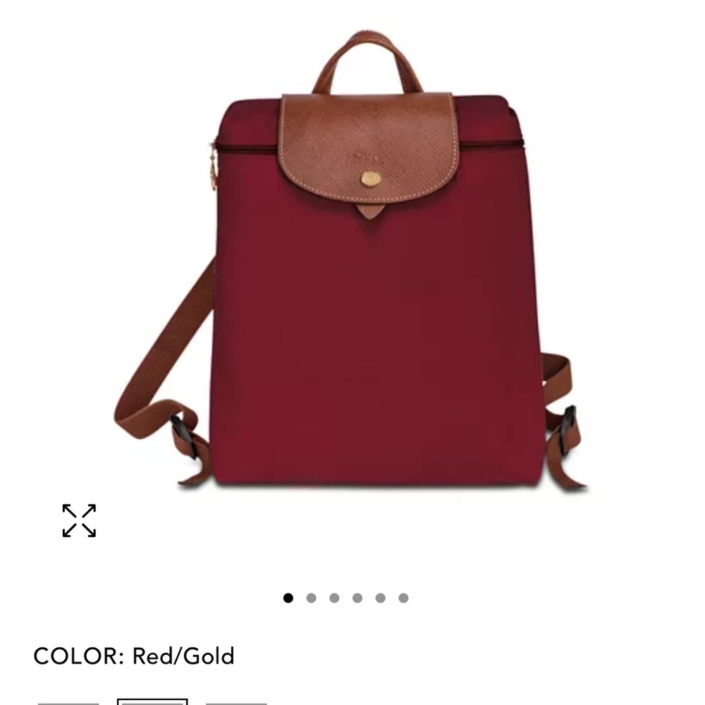 Elegant Red and Gold Women's Backpack